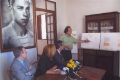 Presentación del proyecto de rehabilitación de casas aledañas a la Casa-Museo, el 25 de mayo de 2002