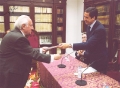 Leopoldo de Luis, ganador del Premio Internacional de Poesía Miguel Hernández, edición 1999. 