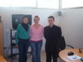 Secretario del Ateneo con alumnas del II Taller Empleo